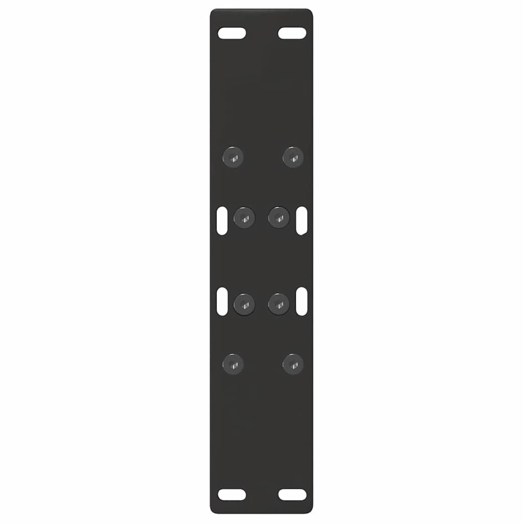 Gambe Tavolino da Caffè a A 2 pz Nero 50x(42-43) cm in Acciaio - homemem39