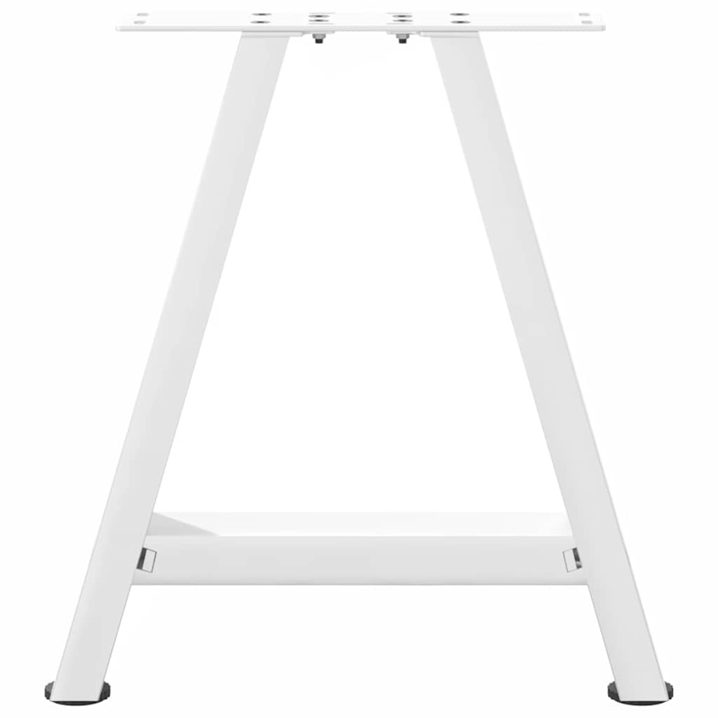 Gambe Tavolino da Caffè a A 2 pz Bianco 50x(42-43) cm Acciaio - homemem39