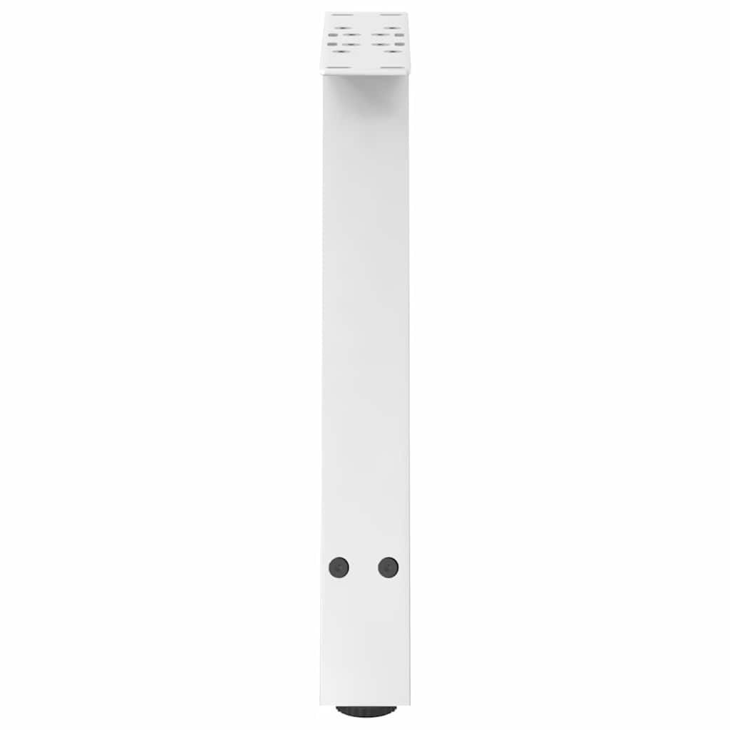 Gambe Tavolino da Caffè a A 2 pz Bianco 50x(42-43) cm Acciaio - homemem39