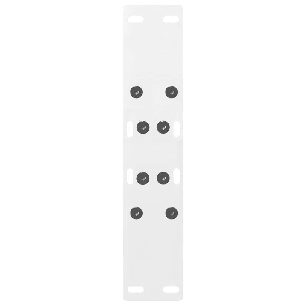 Gambe Tavolino da Caffè a A 2 pz Bianco 50x(42-43) cm Acciaio - homemem39