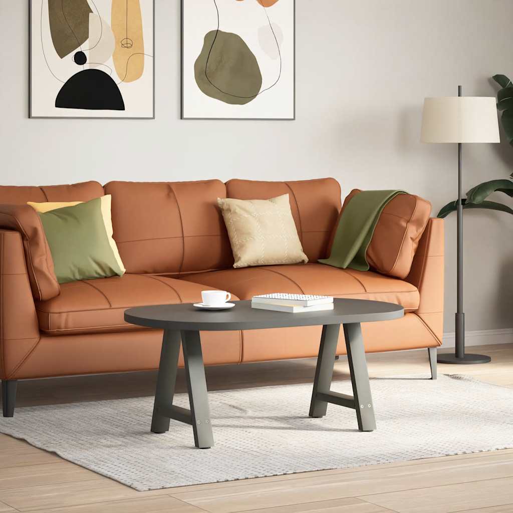 Gambe Tavolino Caffè a A 2 pz Antracite 50x(42-43)cm in Acciaio - homemem39