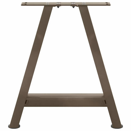 Gambe Tavolino da Caffè a A 2 pz 50x(42-43) cm Acciaio
