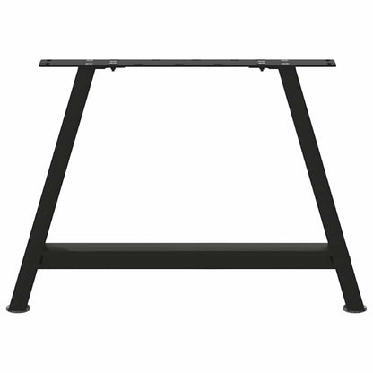 Gambe Tavolino da Caffè a A 2 pz Nero 60x(42-43) cm in Acciaio - homemem39