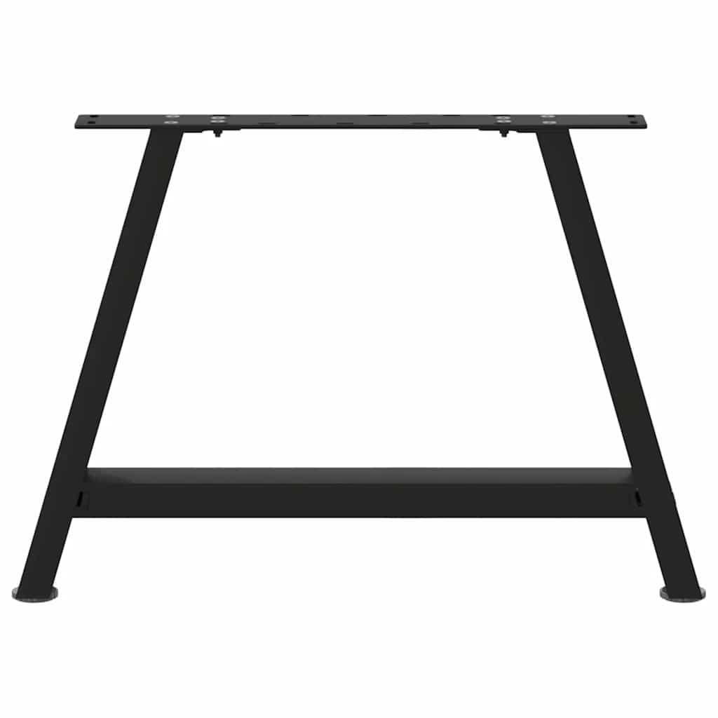 Gambe per Tavolino da Caffè a Forma di A 2 pz Nere 60x(42-43)cm