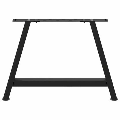Gambe per Tavolino da Caffè a Forma di A 2 pz Nere 60x(42-43)cm