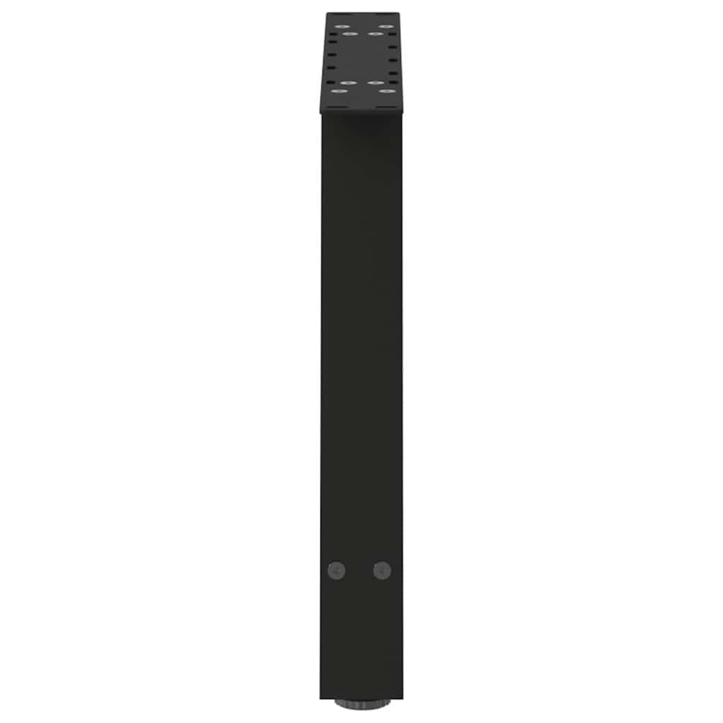 Gambe Tavolino da Caffè a A 2 pz Nero 60x(42-43) cm in Acciaio - homemem39