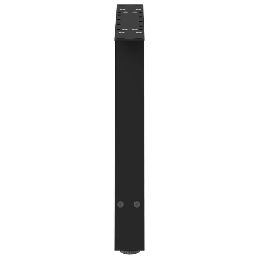 Gambe per Tavolino da Caffè a Forma di A 2 pz Nere 60x(42-43)cm