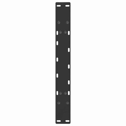 Gambe per Tavolino da Caffè a Forma di A 2 pz Nere 60x(42-43)cm