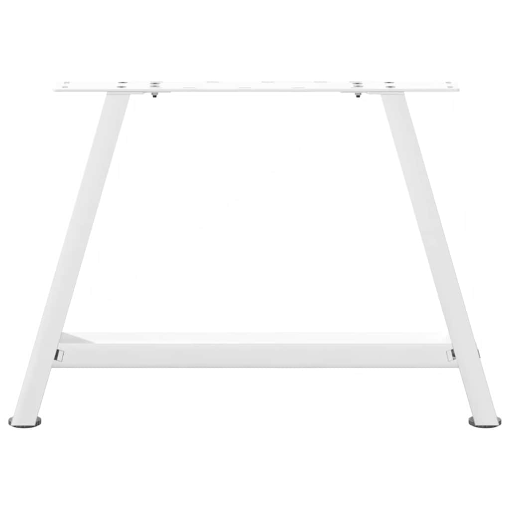 Gambe Tavolino Caffè a A 2 pz Bianco 60x(42-43) cm Acciaio - homemem39