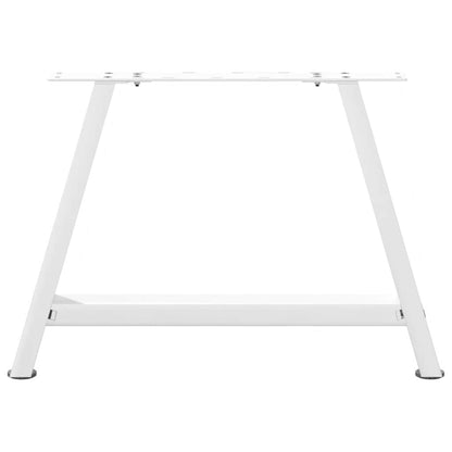 Gambe Tavolino Caffè a A 2 pz Bianco 60x(42-43) cm Acciaio - homemem39