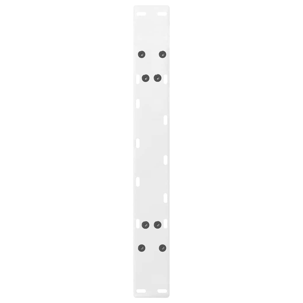 Gambe Tavolino Caffè a A 2 pz Bianco 60x(42-43) cm Acciaio - homemem39
