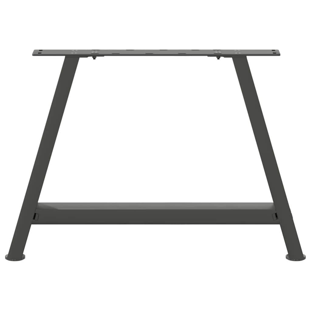 Gambe Tavolino Caffè a A 2 pz Antracite 60x(42-43)cm in Acciaio - homemem39