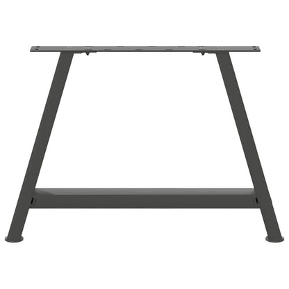Gambe Tavolino Caffè a A 2 pz Antracite 60x(42-43)cm in Acciaio - homemem39