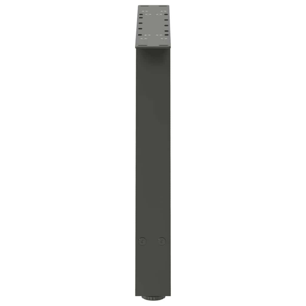 Gambe Tavolino Caffè a A 2 pz Antracite 60x(42-43)cm in Acciaio - homemem39