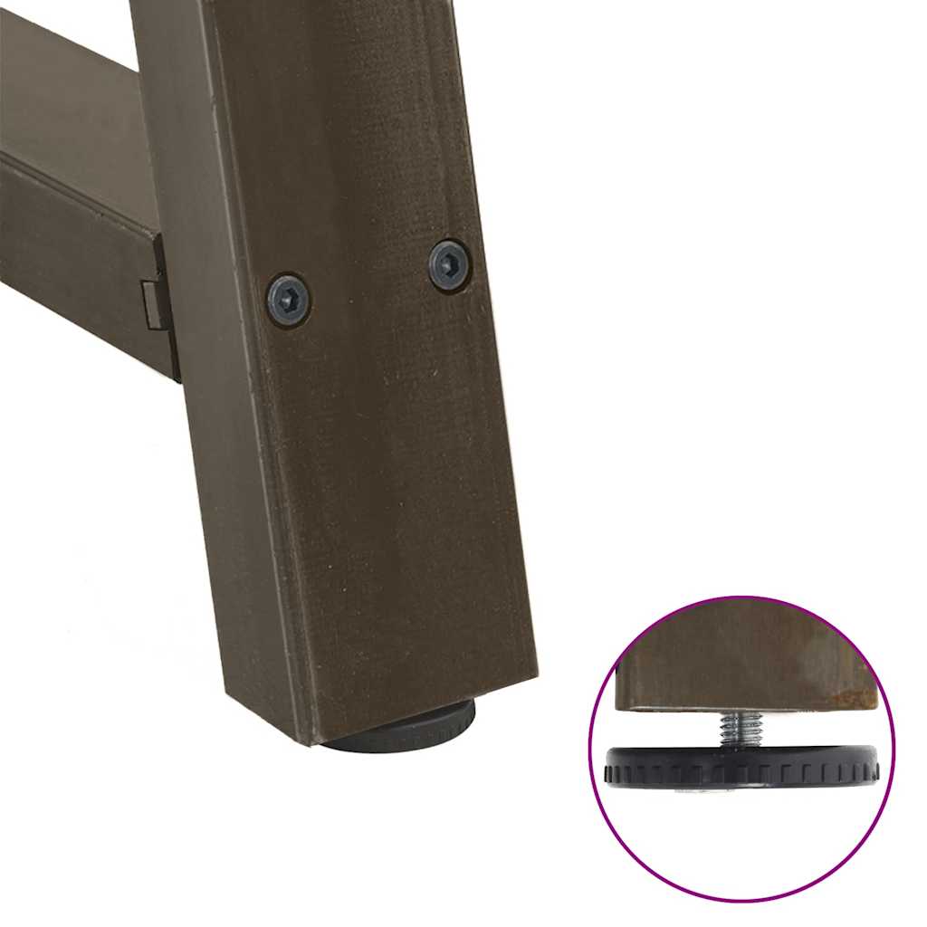 Gambe per Tavolino da Caffè a Forma di A 2 pz 60x(42-43) cm Acciaio | homemem39