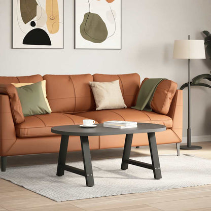 Gambe per Tavolino da Caffè a Forma di A 2 pz Nere 70x(42-43)cm