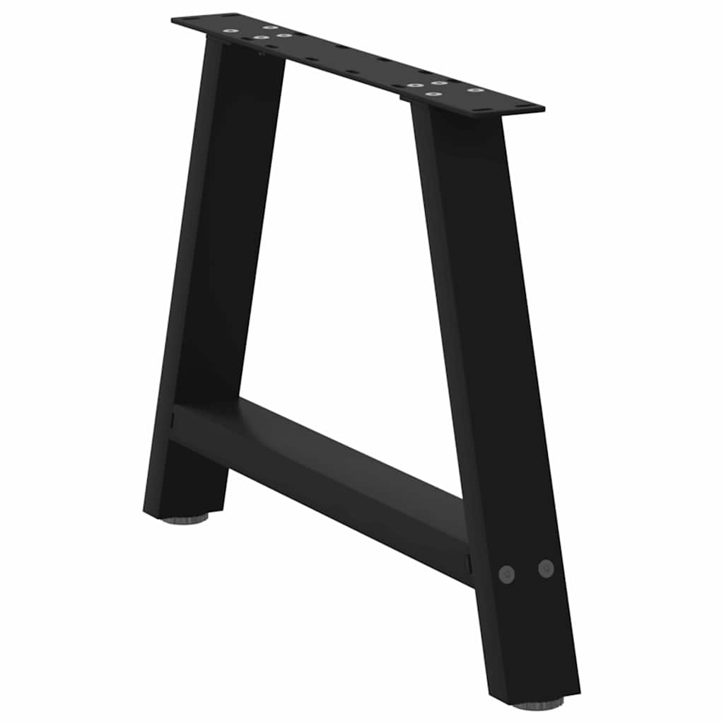 Gambe Tavolino da Caffè a A 2 pz Nero 70x(42-43) cm in Acciaio - homemem39