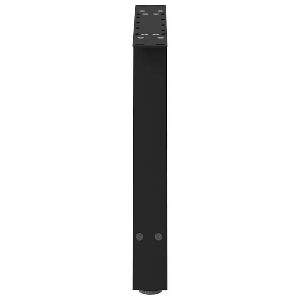 Gambe Tavolino da Caffè a A 2 pz Nero 70x(42-43) cm in Acciaio - homemem39