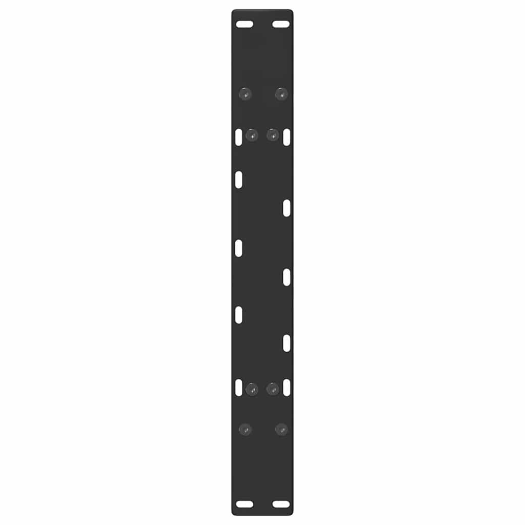 Gambe Tavolino da Caffè a A 2 pz Nero 70x(42-43) cm in Acciaio - homemem39
