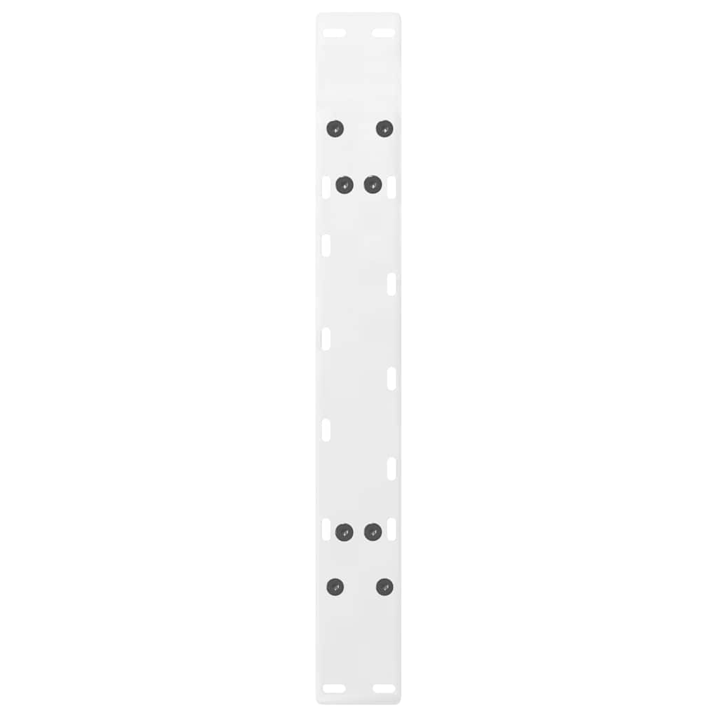 Gambe Tavolino da Caffè a A 2 pz Bianco 70x(42-43) cm Acciaio - homemem39