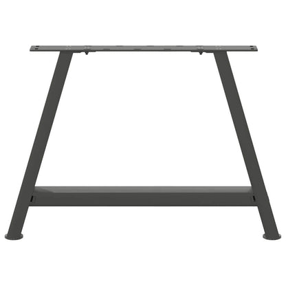 Gambe per Tavolino da Caffè forma A 2 pz Antracite 70x(42-43)cm