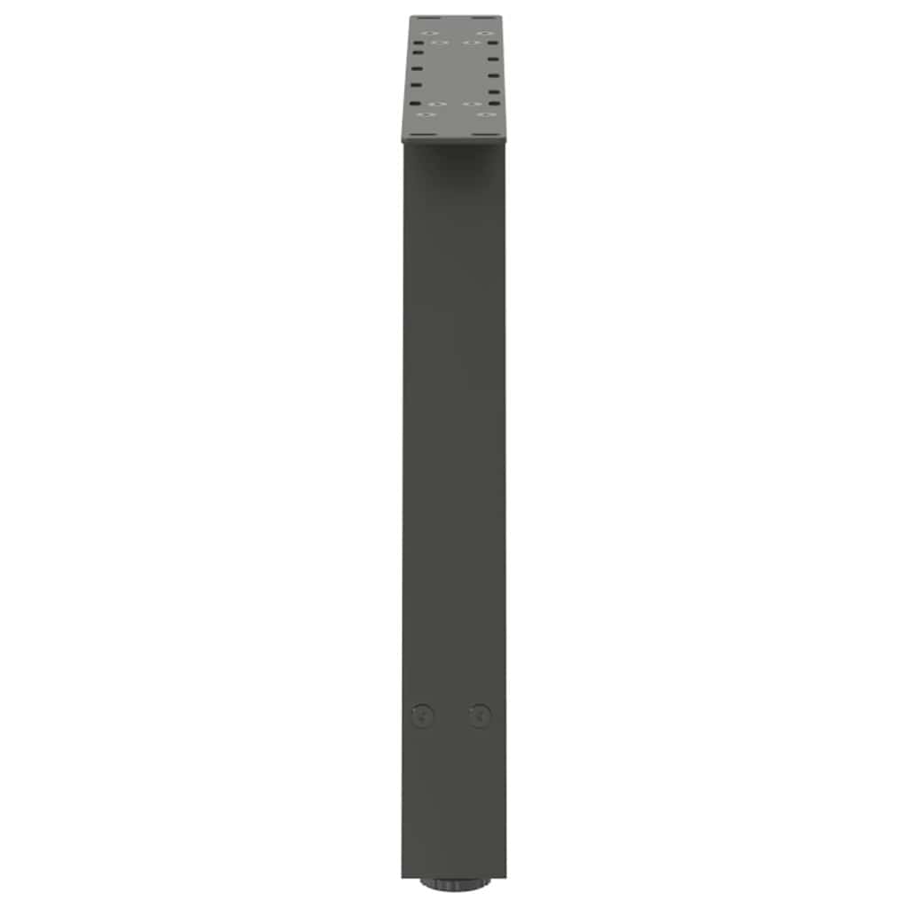 Gambe Tavolino Caffè a A 2 pz Antracite 70x(42-43)cm in Acciaio - homemem39