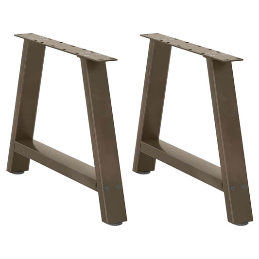 Gambe Tavolino da Caffè a A 2 pz 70x(42-43) cm Acciaio