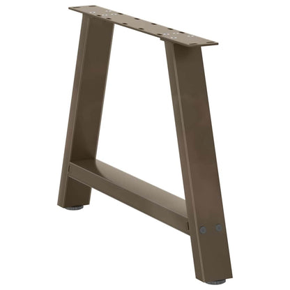 Gambe Tavolino da Caffè a A 2 pz 70x(42-43) cm Acciaio