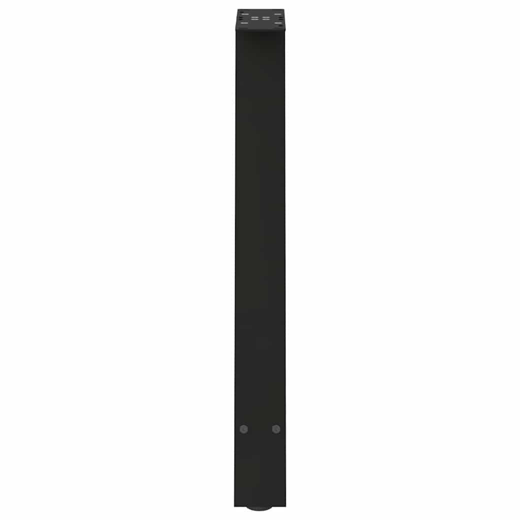 Gambe Tavolino da Caffè a A 2 pz Nero 50x(72-73) cm in Acciaio - homemem39