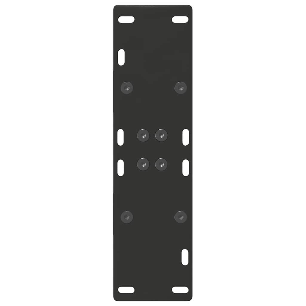Gambe Tavolino da Caffè a A 2 pz Nero 50x(72-73) cm in Acciaio - homemem39