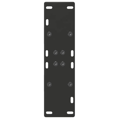 Gambe Tavolino da Caffè a A 2 pz Nero 50x(72-73) cm in Acciaio - homemem39