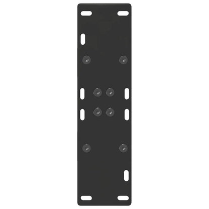 Gambe per tavolo da pranzo a forma di A 2 pz nere 50x(72-73) cm