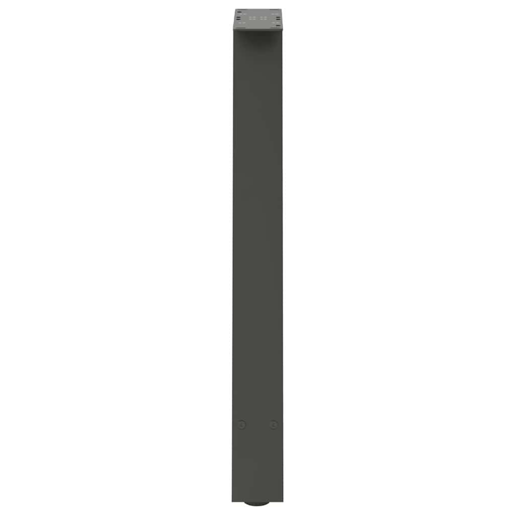 Gambe per tavolo da pranzo forma A 2 pz Antracite 50x(72-73) cm