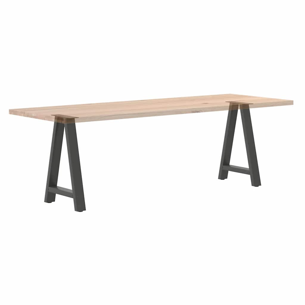 Gambe per tavolo da pranzo forma A 2 pz Antracite 50x(72-73) cm