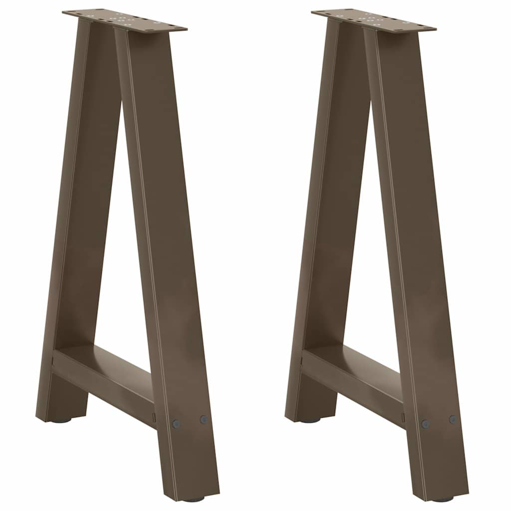 Gambe Tavolino da Caffè a A 2 pz 50x(72-73) cm Acciaio - homemem39