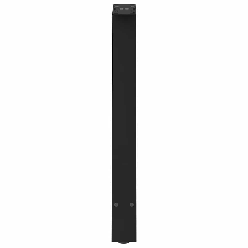 Gambe Tavolino da Caffè a A 2 pz Nero 60x(72-73) cm in Acciaio - homemem39
