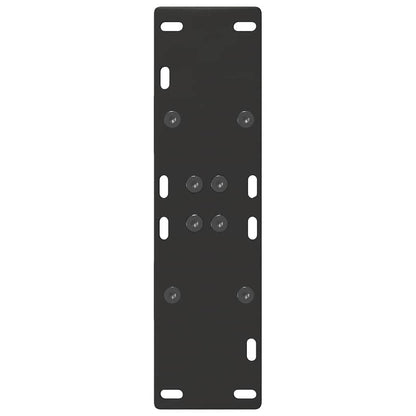 Gambe Tavolino da Caffè a A 2 pz Nero 60x(72-73) cm in Acciaio - homemem39