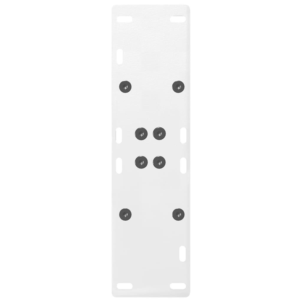 Gambe Tavolino da Caffè a A 2 pz Bianco 60x(72-73) cm Acciaio - homemem39