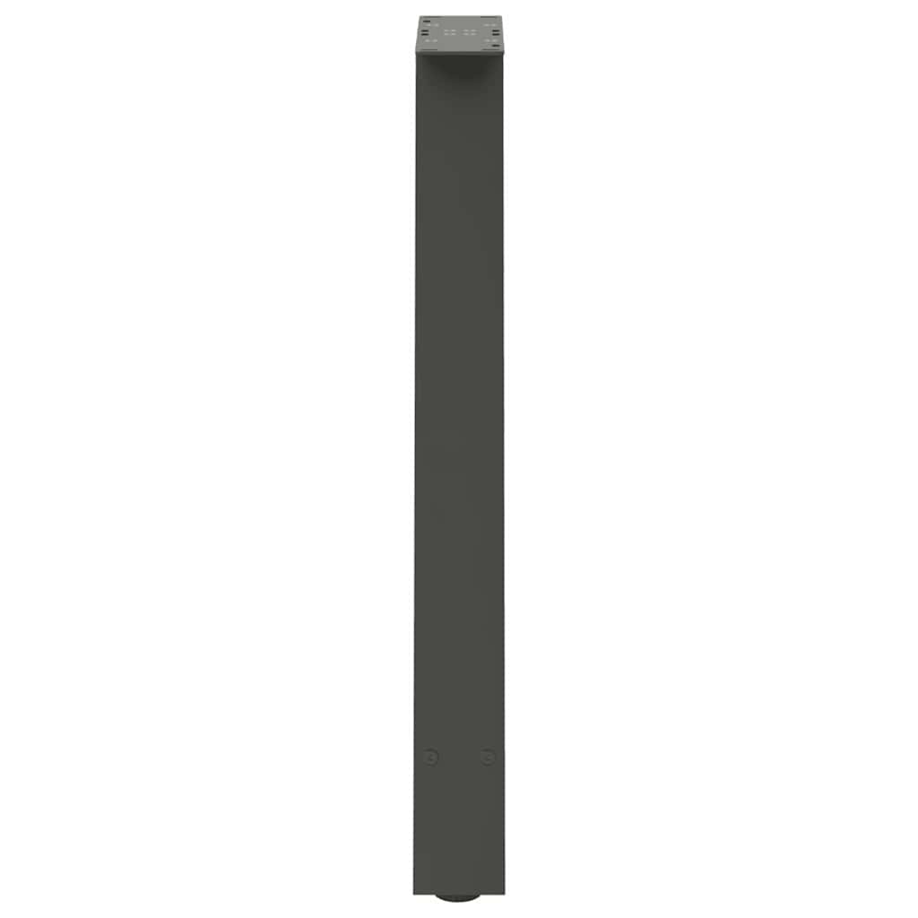 Gambe Tavolino Caffè a A 2 pz Antracite 60x(72-73)cm in Acciaio