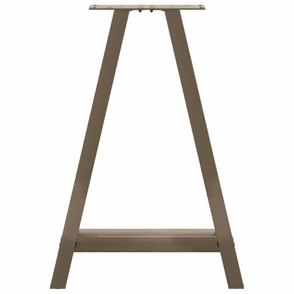 Gambe Tavolino da Caffè a A 2 pz 60x(72-73) cm Acciaio - homemem39