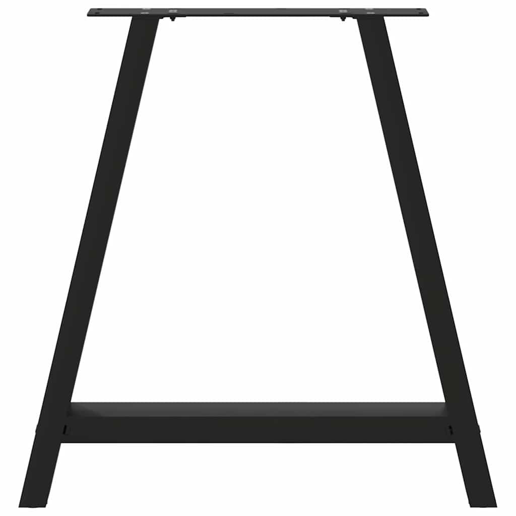 Gambe Tavolino da Caffè a A 2 pz Nero 70x(72-73) cm in Acciaio - homemem39
