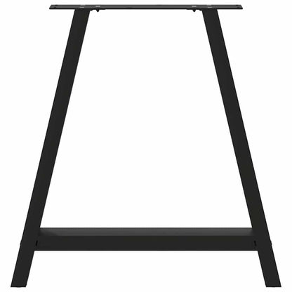 Gambe Tavolino da Caffè a A 2 pz Nero 70x(72-73) cm in Acciaio - homemem39