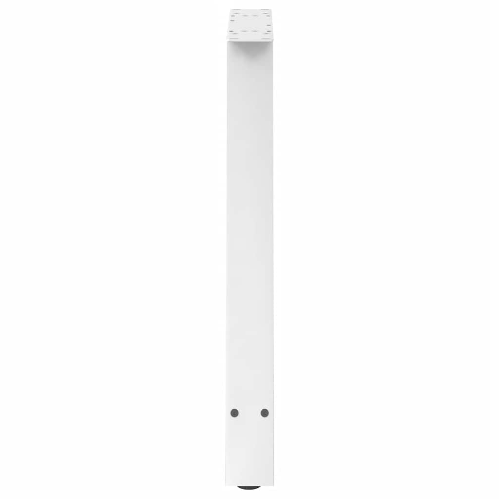 Gambe Tavolino da Caffè a A 2 pz Bianco 70x(72-73) cm Acciaio - homemem39