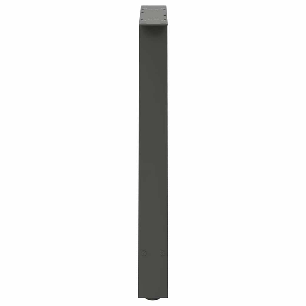 Gambe per tavolo da pranzo forma A 2 pz Antracite 70x(72-73) cm