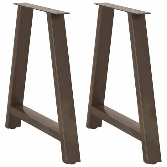 Gambe Tavolino da Caffè a A 2 pz 70x(72-73) cm Acciaio - homemem39