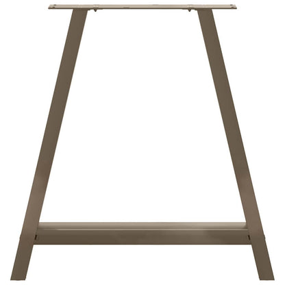 Gambe Tavolino da Caffè a A 2 pz 70x(72-73) cm Acciaio - homemem39