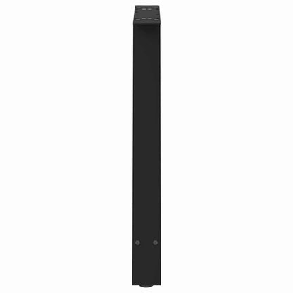 Gambe Tavolo Pranzo a Forma di A 2 pz Nero 80x(72-73)cm Acciaio - homemem39