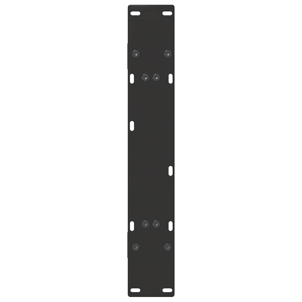 Gambe Tavolo Pranzo a Forma di A 2 pz Nero 80x(72-73)cm Acciaio - homemem39