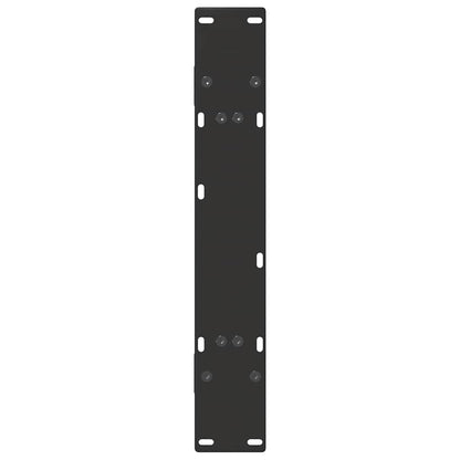 Gambe Tavolo Pranzo a Forma di A 2 pz Nero 80x(72-73)cm Acciaio - homemem39