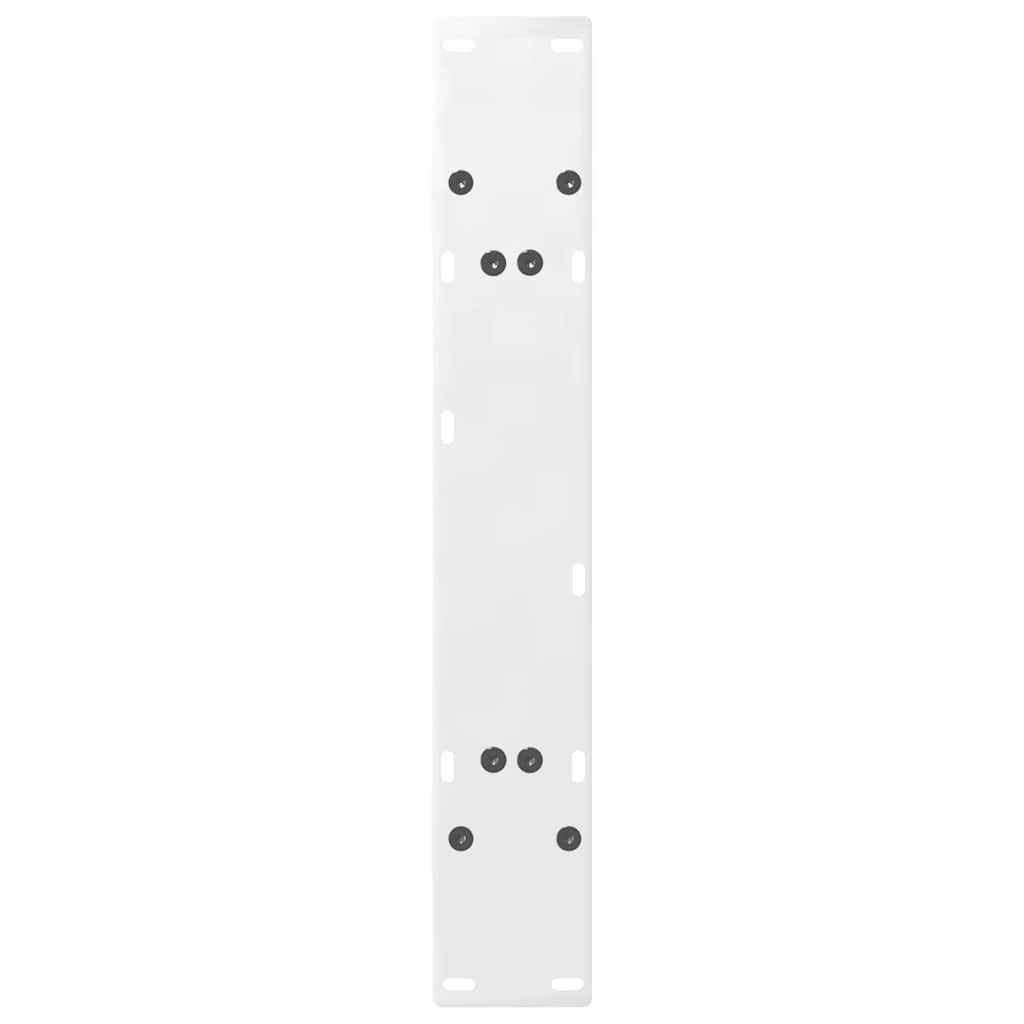 Gambe Tavolino da Caffè a A 2pz Bianco 80x(72-73) cm Acciaio - homemem39
